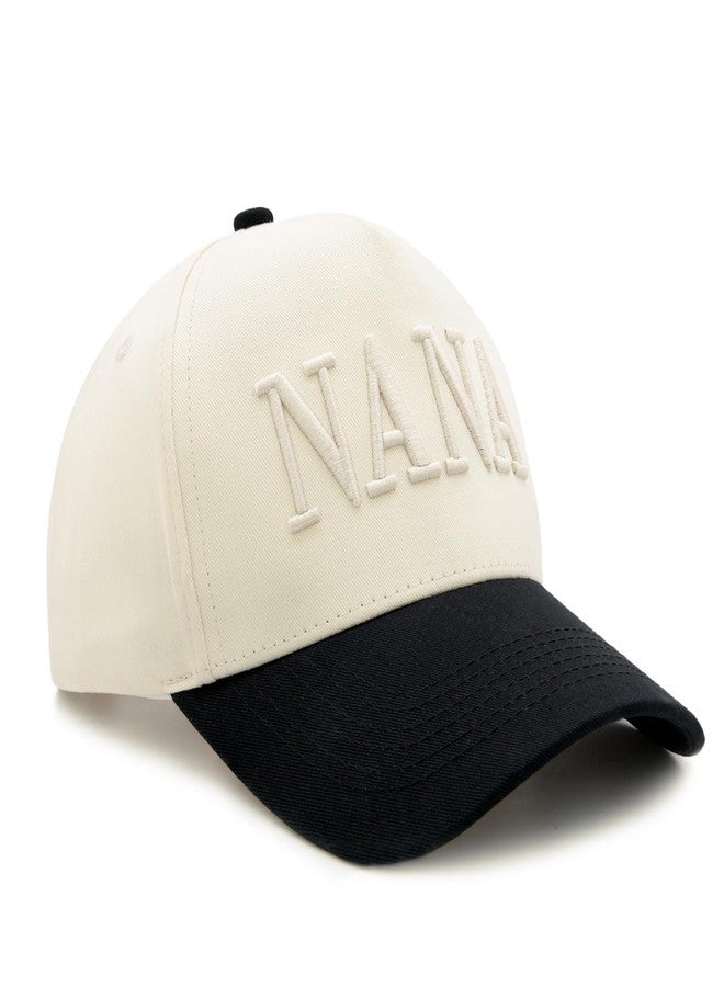 HAFOUXIGM Nana Trucker Hat for Grandma, Birthday Gifts for Nana, Adjustable Embroidered Vintage Two Tone Baseball Cap for Grandma - Image 3